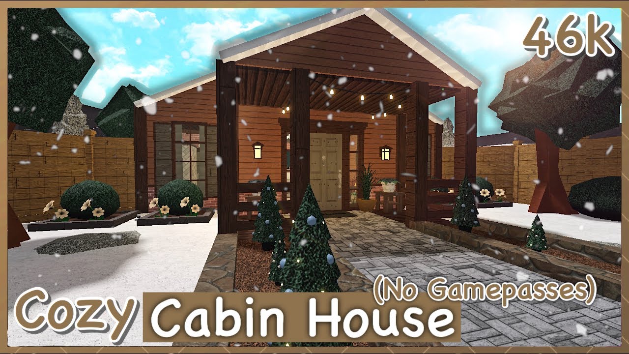 Bloxburg - Cozy Cabin House Speed-build (No Gamepasses) - YouTube.