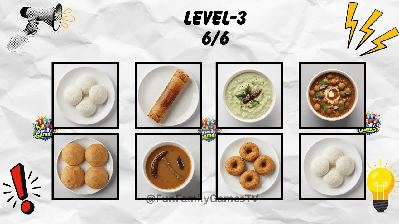 Say The Word On Beat Challenge | EASY MEDIUM HARD | Fast Rhythm Test | Idli, Dosa, Wada, Puri