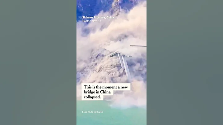 Bridge in China Partially Collapses After Landslide