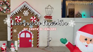 DECORACIÓN NAVIDEÑA Exterior🎅🦌//Casita de JENJIBRE❄️//DIY#christmas #navidad2023 #gingerbread