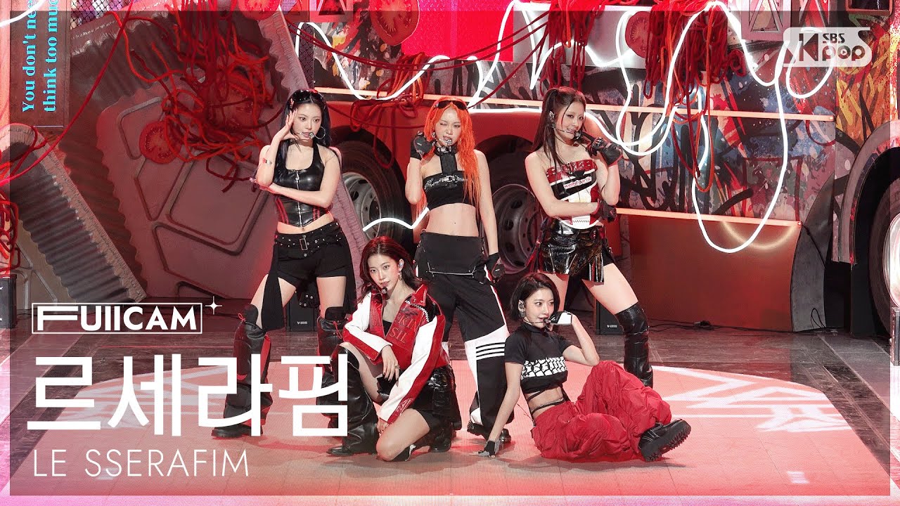 [안방1열 풀캠4K] 르세라핌 'SPAGHETTI' (LE SSERAFIM FullCam) @SBS Inkigayo 251026