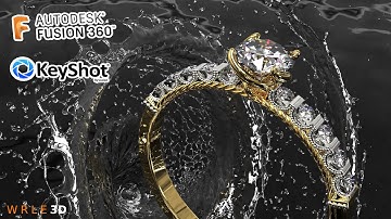 3D jewelry design // R129 // Fusion 360+Keyshot