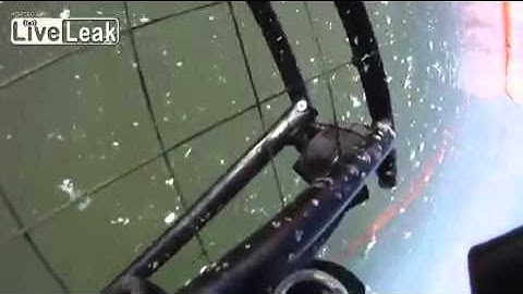 Powered Paraglider mid-air crash with reserve throw