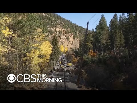 Video: The Pikes Peak Cog Railway, Колорадо: Толук жол