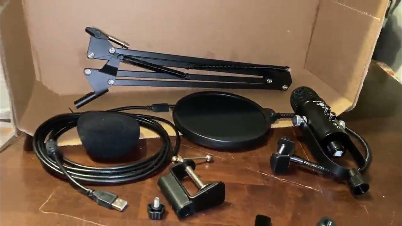 PROAR USB Microphone Condenser Computer PC Gaming Mic Podcast