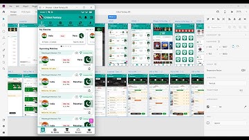 Make Dream11 Clone App UI/UX Design || Full Project  A to Z  #rakibsk @RK3434