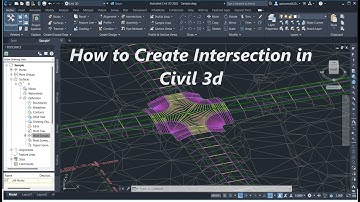 HOW TO Create Intersection In Civil 3D. |Civil 3D|  |Intersections|