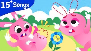 PINK BUNNY FUN SONGS | Where Is My Tail? Where Are My Ears? Bunnies Compilation by Little Angel