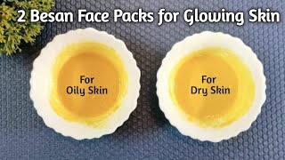 2 Besan Face Packs to get Clear, Spotless & Glowing Skin | Gram Flour Face Pack for Oily & Dry Skin screenshot 1