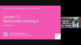 Lecture 17-2. Multimodal Learning II
