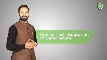 How to find Integration of Determinant.By Rashid Ayub