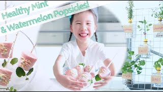 Healthy Mint and Watermelon Popsicles! No Popsicle Mold, DIY Mold, No Sugar! Lauren Fleur's Kitchen