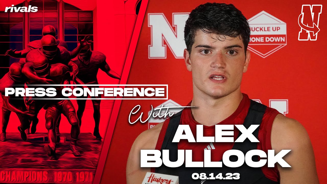 Nebraska Football Alex Bullock fall camp press conference (August 14