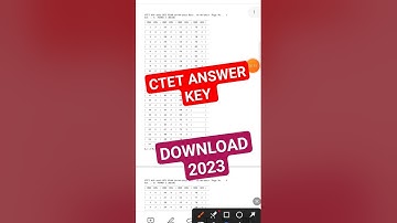 CTET Answer Key Download 2023 | #ctet #shorts #shortvideo #youtubeshorts #trending