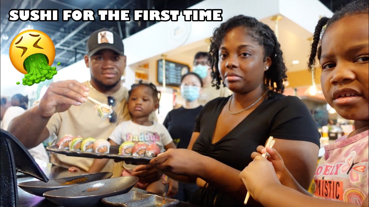 WE ARE BACK | TRYING SUSHI FOR THE FIRST TIME - YouTube