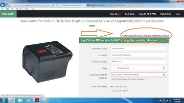 RD SERVICE FOR CSD 200 BIOMETRIC DEVICE