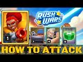 rush wars 3-star! how to attack in rush wars - rush war push!  rush wars gameplay