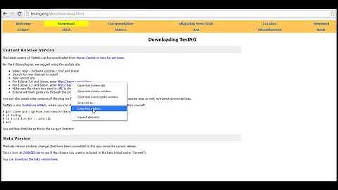 TestNG Installation and Setup in Eclipse