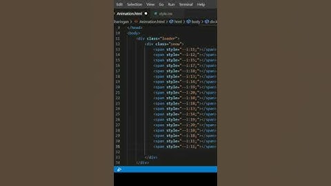Snow falling animation with #htmlcss #coding #viralshorts
