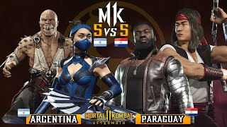 🏆 ARGENTINA VS PARAGUAY【5 Vs 5】 - 【Mortal Kombat 11 Aftermath】 - Niico, ByCalifayter, Ayrlex