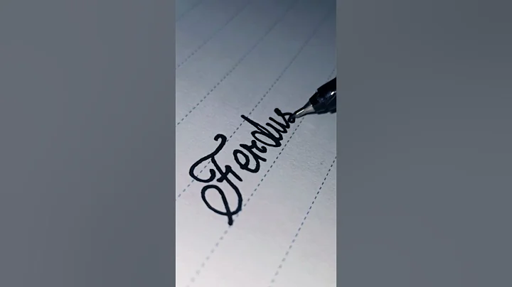 Magic Handwriting Name Ferdu | #handwriting #handwritingskills #calligraphy #alphabet #art