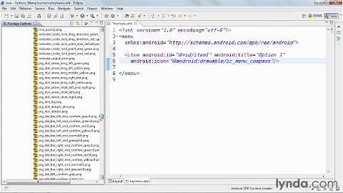 Android Training  Menus and Dialogs: options
