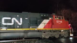CN SD75 & Dash9 Cowl hood leading CSX b773 on the B&O old Mainline 11/22/24