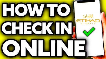 How To Check in Etihad Airways Online (Very EASY!)