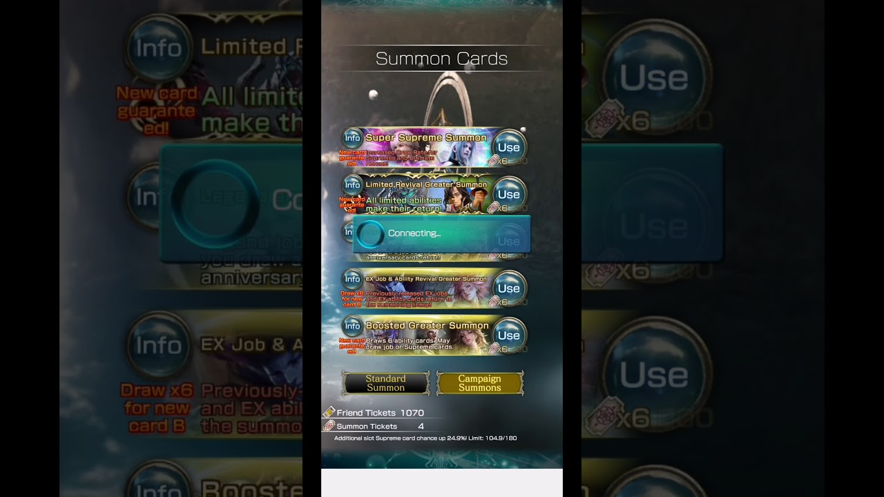 Mobius Final Fantasy : Super Supreme Summon Ft. Archfiend and Braska's Final Aeon: FFX