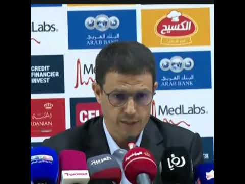 مدرب منتخب الاردن جمال السلامي وحمزه الدردور هداف الاردن والتحدث عن استدعاء الاعب
