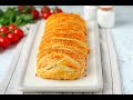 Tresse feuillets  la viande hache       puff pastry braid