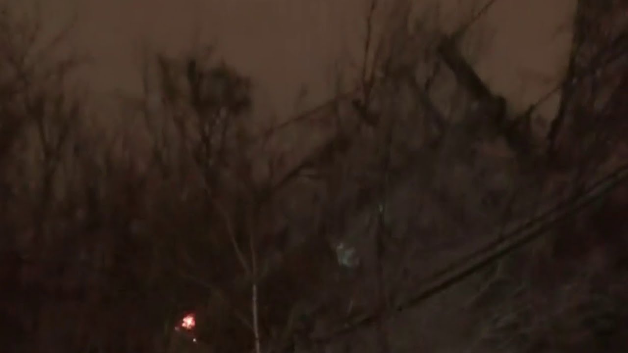 Utility pole knocked down in southwest Detroit