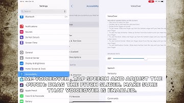 HOW TO ADJUST VOICEOVER PITCH IN IPADOS 13.6 (IPAD)