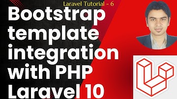 Bootstrap template integration with PHP Laravel 10 #laravelframework #laravelcourse #laravel