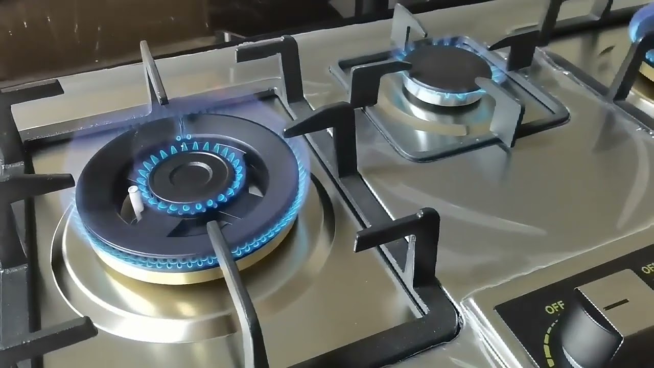 Cheff Quality 3 Burner Stainless Steel Built in Gas Hob 