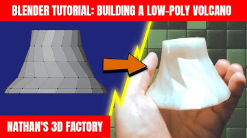 Blender Tutorial: Building a Low-Poly Volcano | Nathan