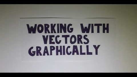 Adding Vectors Graphically 01