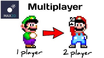 How to make Multiplayer/2 player game in Max2d app tutorial by Skull King