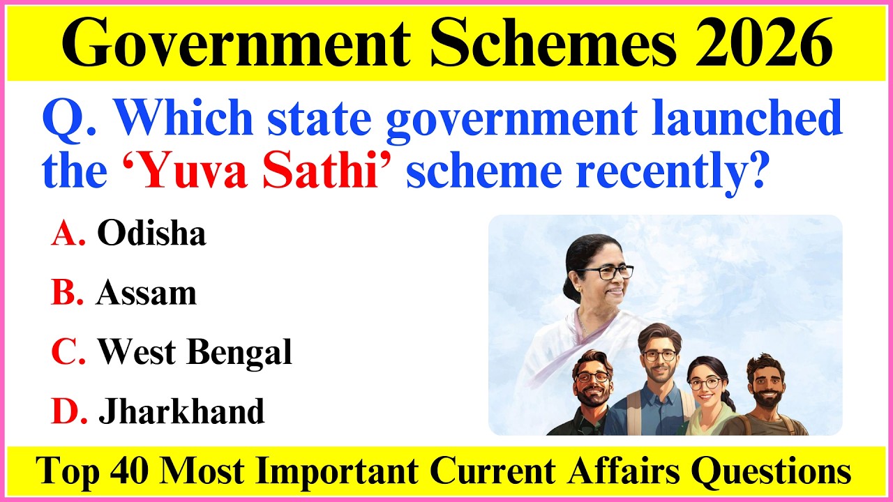 Government Schemes 2026 Current Affairs | Central and State Schemes 2026 | Important Schemes 2026