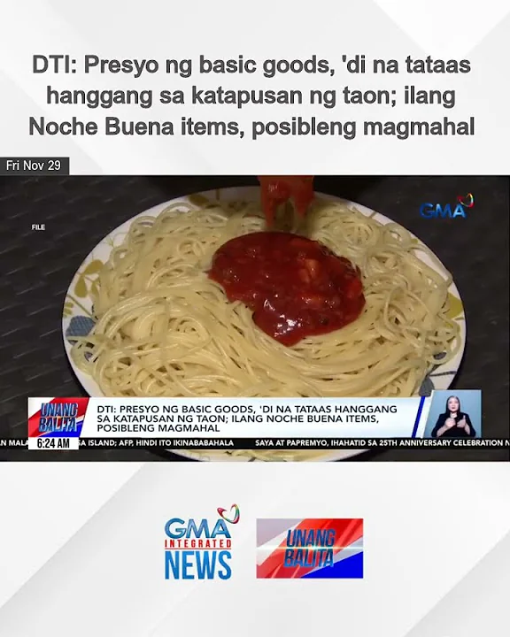 DTI – Presyo ng basic goods, 'di na tataas hanggang sa katapusan ng taon; ilang... | Unang Balita