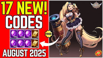 ⚡AUGUST CODES⚡MOBILE LEGENDS ADVENTURE REDEEM CODES AUGUST 2025 - ML ADVENTURE CODES 2025 -MLA CODES