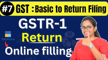 #7 GSTR-1Return Filing from Tally Prime | Free GST Course 2025 with Tally Prime
