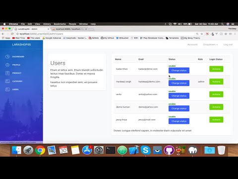 #17 Ban Users | Login Status | E-Commerce website in Laravel 5.5