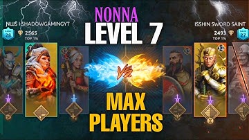 HOW POWERFUL is NONNA? 😵🪓 Level 7 Nonna vs Max Level Heroes || Shadow Fight 4 Arena