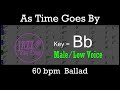 As Time Goes By - Backing Track with Intro + Lyrics in Bb (Male) - Jazz Sing-Along