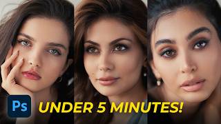 My Complete Photoshop Portrait Retouching Workflow | Fast & Natural