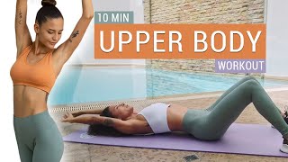 10 MIN Upper Body Workout l Abs, Arms & Back l Beginner Friendly
