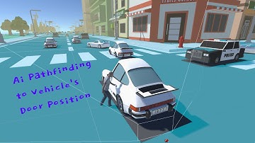 Move to Door Position with the help of AI : GTA like Vehicle Enter Exit System Part 3.