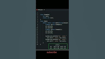 instance variable vs static variable #java #code #shorts #developers #codewithmani #programming