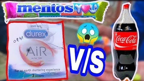 Condom Vs Coca Cola Vs Mentos | Amazing Experiment With Coca Cola Mentos And Condom